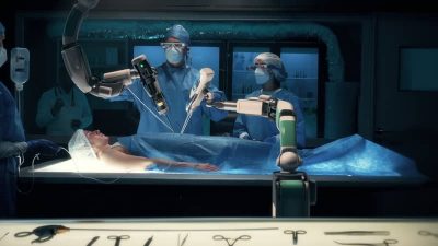 Opération chirurgicale à l'aide d'un robot